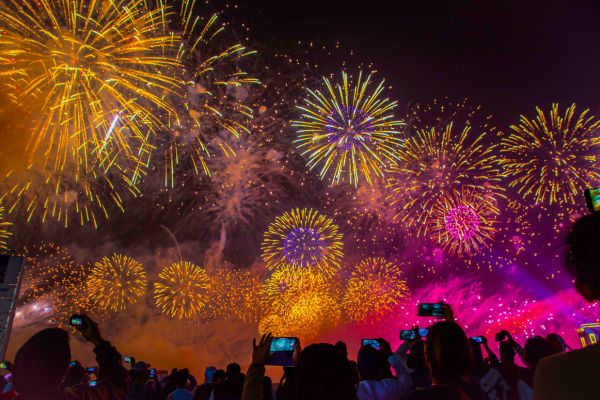 fuochi artificio alla notte rosa